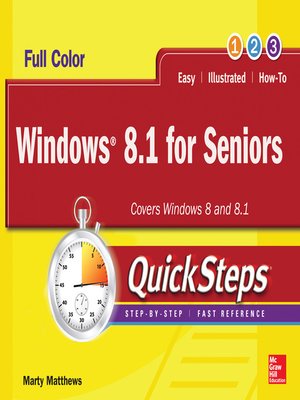 cover image of Windows 8.1 for Seniors QuickSteps